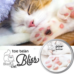 The Blissful Cat Paw Butter – soulagement immédiat des pattes sèches, texture soyeuse.