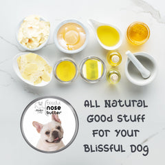 The Blissful Dog Nose Butter - nez lisse après utilisation, hydratation continue.