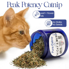 The Cat's MeWow herbe-chat 100% pure pour l'enrichissement quotidien du chat.