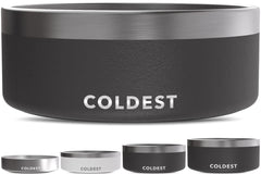 Bol The Coldest Water pour chien et chat avec isolation triple-paroi maintient l’eau froide
