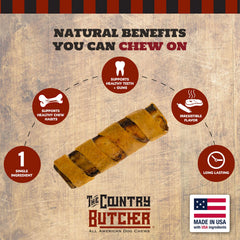 THE COUNTRY BUTCHER Rib Combo, gros morceau, texture robuste pour chiens actifs.