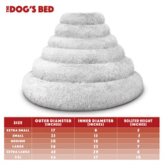 The Dog’s Balls Donut Bed — couvercle zippé amovible, entretien facile.
