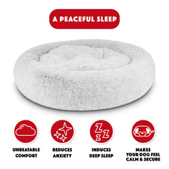 The Dog’s Balls Donut Bed — texture peluche, chaleur agréable.