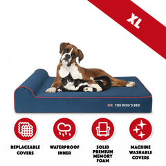 The Dog’s Balls tissu Oxford bleu résistant et coutures durables