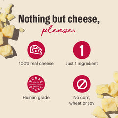 The Honest Kitchen Gouda bouchées – prête pour l'entraînement, récompense pratique.