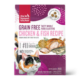The Honest Kitchen Clusters chat poulet-poisson, sachet essai, nutrition complète et digestible.