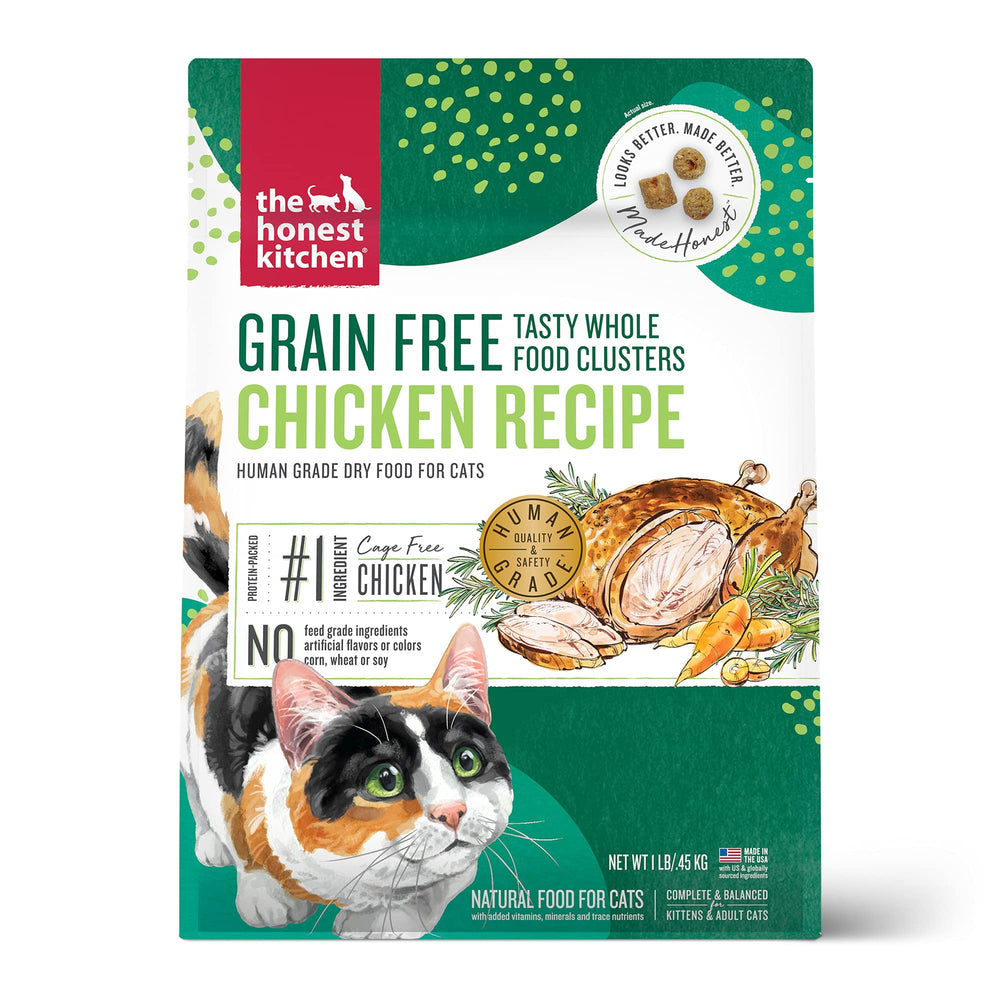 The Honest Kitchen Clusters poulet sans céréales – sachet essai pratique pour tester le goût.