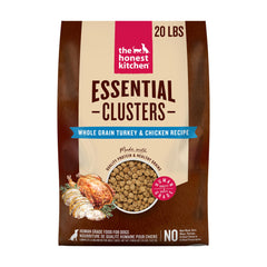 The Honest Kitchen Essential Clusters sac poulet dinde, repas équilibré pour chien.