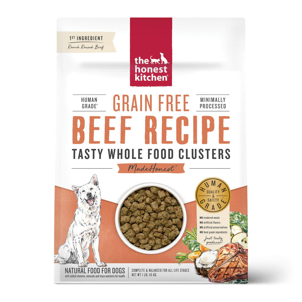 The Honest Kitchen groupes-boeuf-seches : croquettes riches pour repas complet.