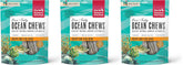 The Honest Kitchen emballage peaux de morue océan, friandise simple et naturelle pour chien.
