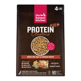 The Honest Kitchen Protein Plus+ clusters, sac 4 lb, croquettes riches en protéines pour chiens actifs.