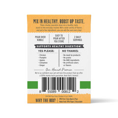 The Honest Kitchen Pumpkin Pour Overs: ingrédients pumpkin et poulet sans additifs