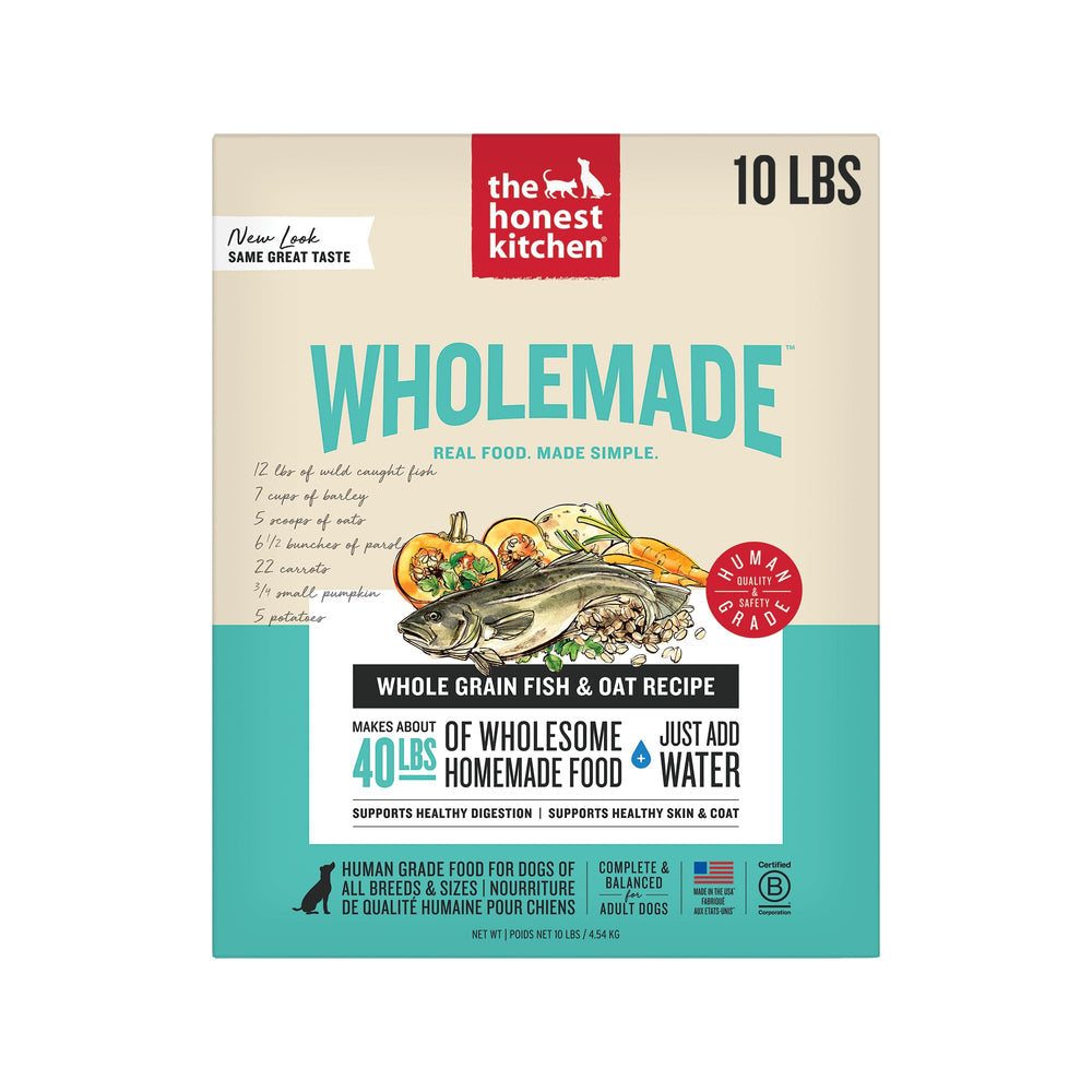 The Honest Kitchen Wholemade Poisson et Avoines : repas équilibré et nutritif pour chien
