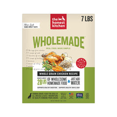 The Honest Kitchen WholeMade poulet séché — alimentation complète pour chien après réhydratation.