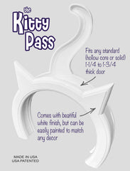 The Kitty Pass fini blanc semi-brillant, installation prête à peindre.