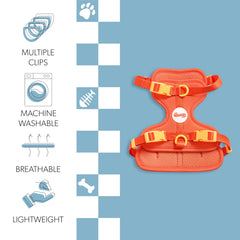 THE LICKER STORE Arlo harnais avec attaches de laisse avant et arrière
