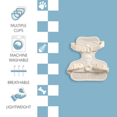 Harnais Arlo THE LICKER STORE, nylon durable et lavable pour petit animal.