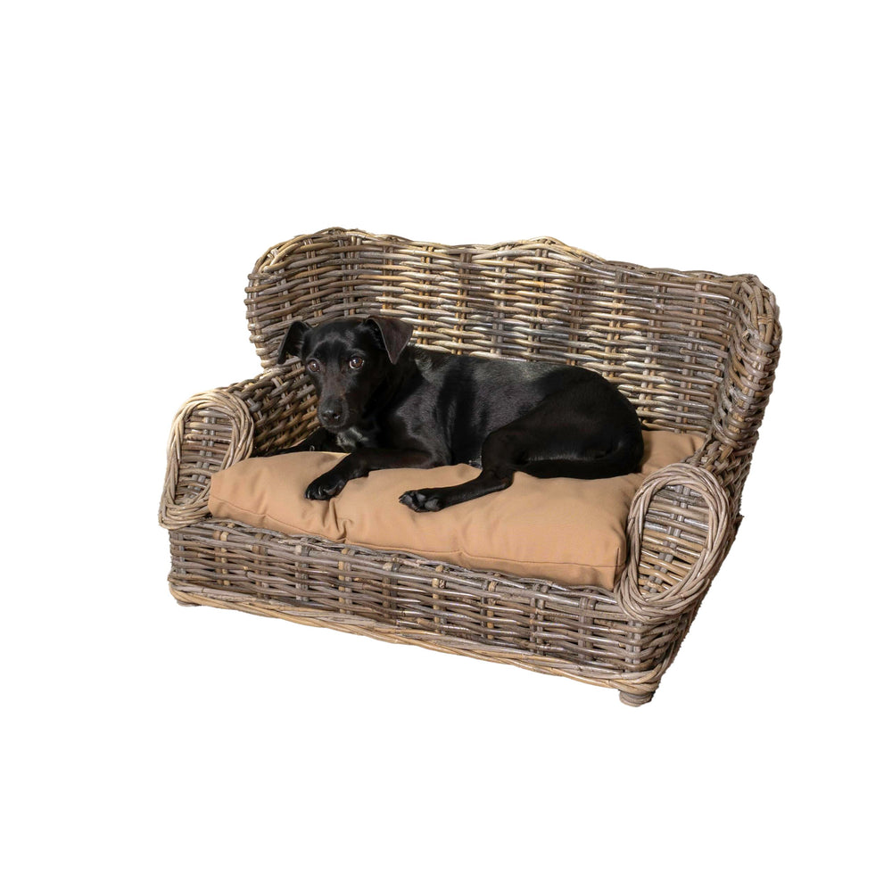 THE LICKER STORE DBD1004A: canapé-lit chien rotin pour repos élégant et sûr.