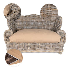 THE LICKER STORE DBD1004A: détail rotin Kubu gris, look artisanal.
