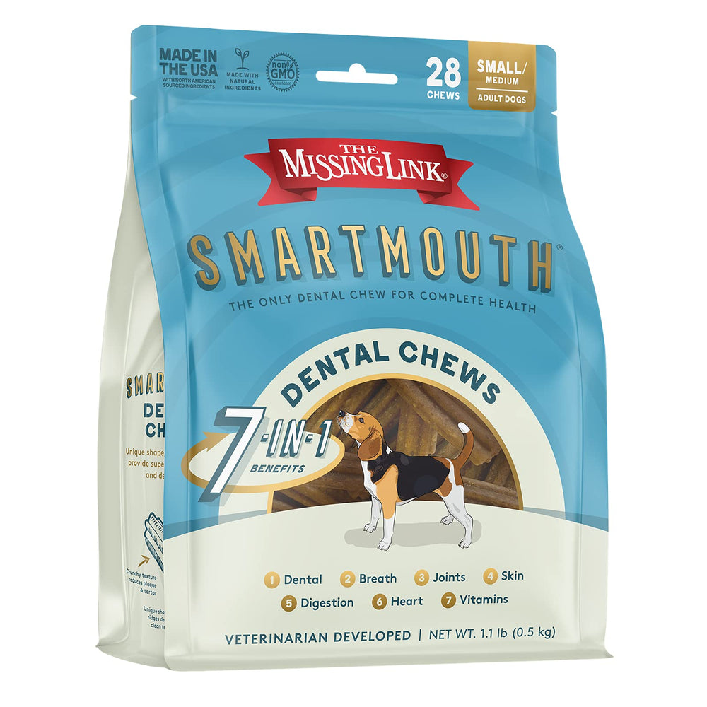 The Missing Link Smartmouth : emballage et étiquette facilitant l'utilisation quotidienne.