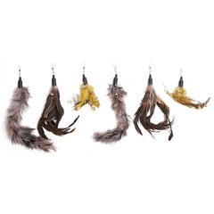 Remplissages en plume The Natural Pet Company, six pièces pour des séances de jeu prolongées.