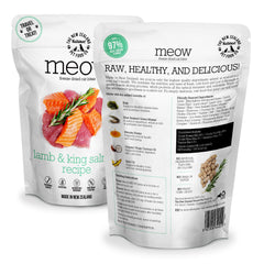 The New Zealand Natural Pet Food Co Meow - plat complet riche en proteines pour chat actif.
