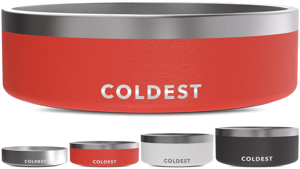 Bol The Coldest Water anti-rouille rouge cramoisi, durable et facile à nettoyer.
