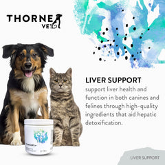 ThorneVET doseur en poudre pour foie — dosage facilité dans l'alimentation