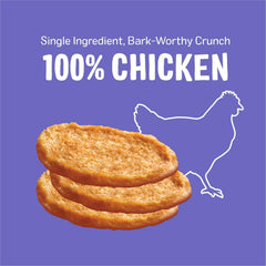Bark'N Crunch au poulet: ingrédient unique, sans ajout.