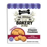 Three Dog Bakery biscuits moelleux avoine-pomme, récompense savoureuse et facile à mâcher.