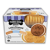 Three Dog Bakery Lick'n Crunch: biscuit sandwich croustillant, récompense pour l’entraînement.