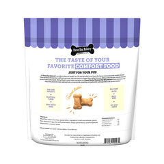 Friandises Itty Bitty Bones Three Dog Bakery pour l'entraînement, goût beurre d'arachide apprécié.