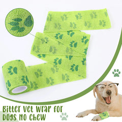 Threlaco bandage vert pour chien, pour un maintien fiable.