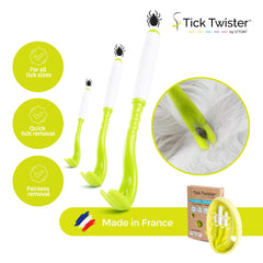 Tick Twister, trois tailles pour toutes les tiques.