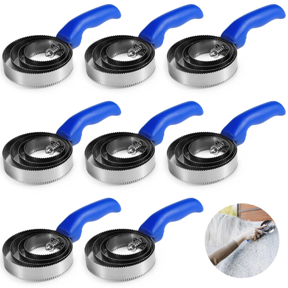 Tideme brosse curry réversible 8-pack avec anneaux : couverture efficace du pelage.