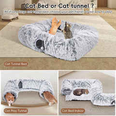 Tidjani-donut-chat-plush-matelas-lavable: confort grâce au matelas lavable.