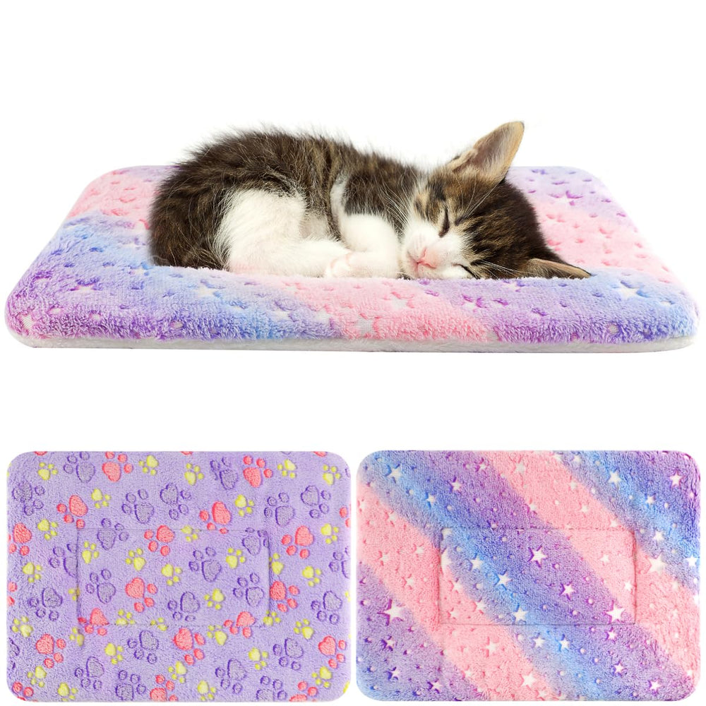 Tierecare couverture chat double-face, motif varié et confort accru.