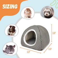 Tierecare Nid Lapin Grand – intérieur douillet, confort optimal pour les petits rongeurs.