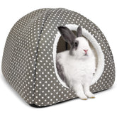Tierecare Nid Lapin Grand – porte ouverte, espace accueillant pour lapin adulte.