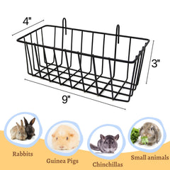 Porte-foin en métal TiereCare, design durable pour cage