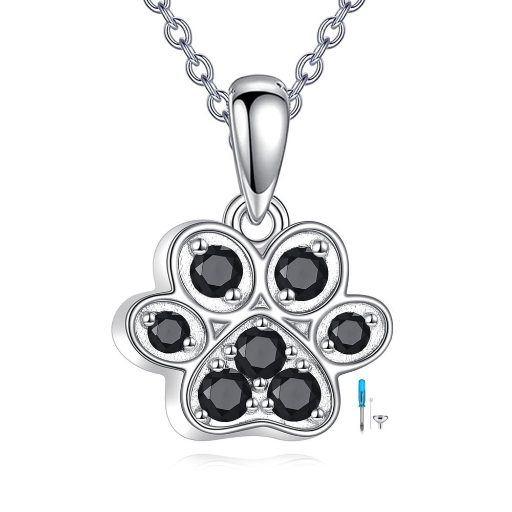 TIGER RIDER collier-urne-patte, argent 925, port quotidien discret des cendres.
