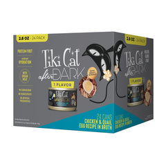 Tiki Cat After Dark: poulet effiloché dans le bouillon, protéines élevées.