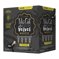 Texture cremeuse de Tiki Cat After Dark Velvet Mousse pour chats difficiles