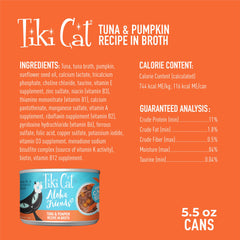 Tiki Cat Aloha Friends sans-grains, recette sans céréales idéale pour varier les repas.