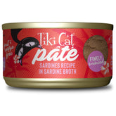 Tiki Cat Grill Pâté sardines : sardines réelles pour protéines et goût riche.
