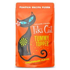 Purée de potiron Tiki Cat Tummy Topper, douceur et soutien digestif potentiel