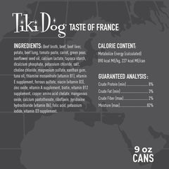 Tiki Dog France texture-moelleuse boeuf et foie-de-boeuf, bouchées appétissantes.