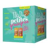 Tiki Dog Petites : morceaux poulet et foie, repas humide protéiné pour petits chiens.