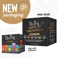 Tiki Dog Taste of The World Paella en bouillon, voyage culinaire pour chiens.