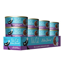 TIKI PETS Aloha Friends – ingrédients thon et calamars pour une alimentation naturelle.